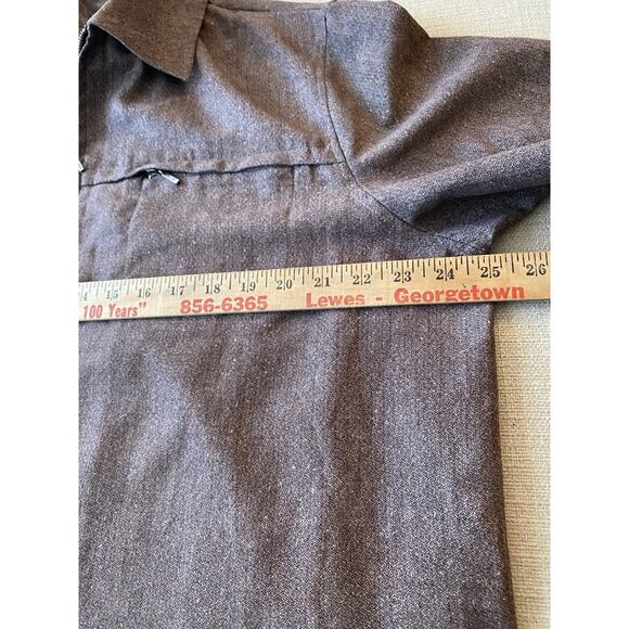 Relativity Women Jacket Womens Plus Size 1X Brown Zip Up Lightweight Sports Coat - Picture 8 of 12